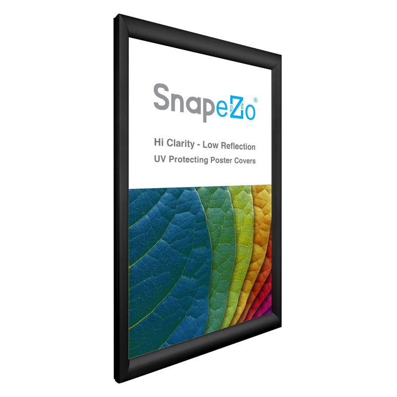 SnapeZo Poster Frame 12x20 Inches, Black 1.2 Inch Aluminum Profile, Front-Loading Snap Frame, Wall Mounting, Premium Series - Image 2